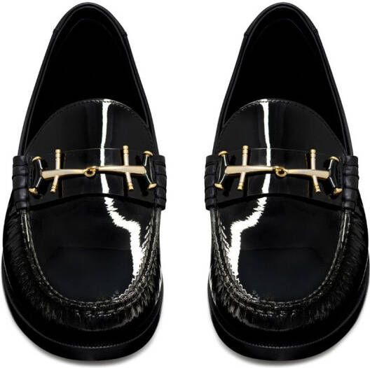 Saint Laurent Le Loafer leren loafers Zwart