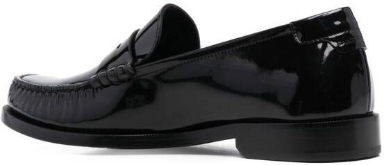 Saint Laurent Leren loafers Zwart