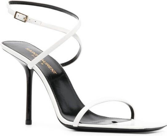 Saint Laurent Leren sandalen Wit