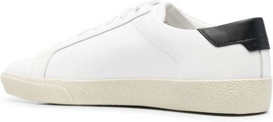 Saint Laurent Sneakers met geborduurd logo Wit