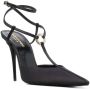 Saint Laurent Luna 105 leren pumps Zwart - Thumbnail 2