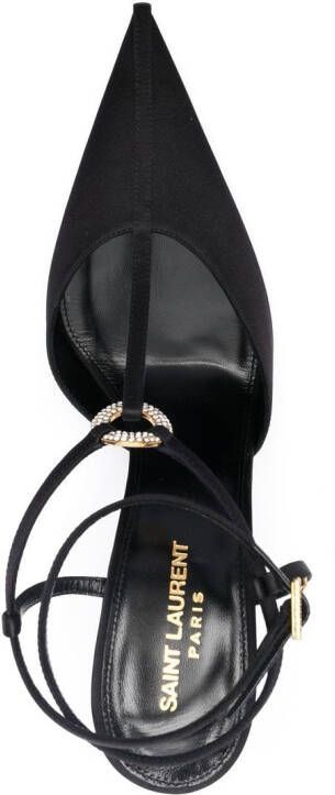 Saint Laurent Luna 105 leren pumps Zwart