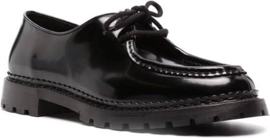 Saint Laurent Marbeuf derby schoenen met vlakken Zwart