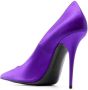 Saint Laurent Marylin satijnen pumps Paars - Thumbnail 3