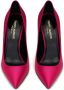 Saint Laurent Marylin satijnen pumps Roze - Thumbnail 3