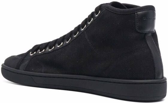 Saint Laurent Sneakers met logo Zwart