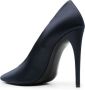 Saint Laurent Monceau 110 mm satijnen pumps Blauw - Thumbnail 3