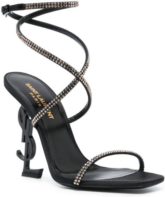 Saint Laurent Opyum sandalen met hak Zwart