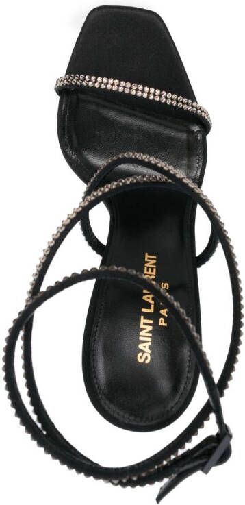 Saint Laurent Opyum sandalen met hak Zwart