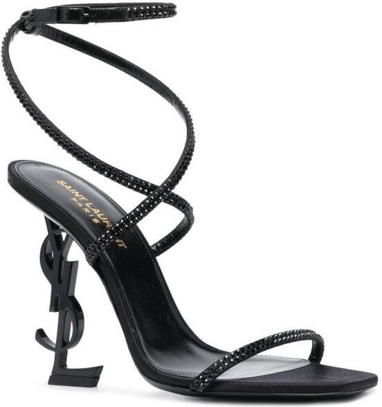 Saint Laurent Opyum sandalen Zwart