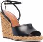 Saint Laurent Espadrilles met sleehak Zwart - Thumbnail 2