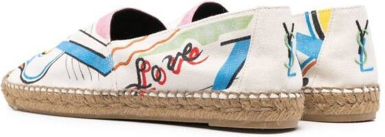 Saint Laurent Perseo espadrilles Beige