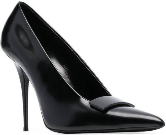 Saint Laurent Pumps met ronde neus Zwart