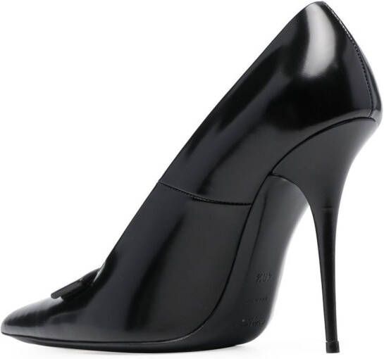 Saint Laurent Pumps met ronde neus Zwart