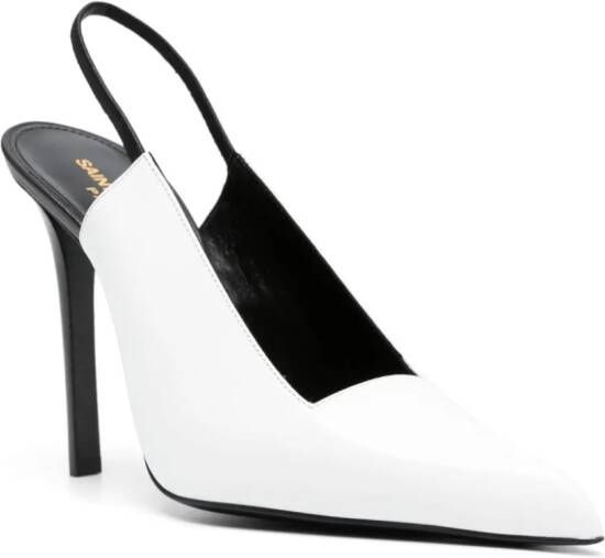 Saint Laurent Raven slingback pumps Wit