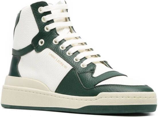 Saint Laurent SL 24 high-top sneakers Groen