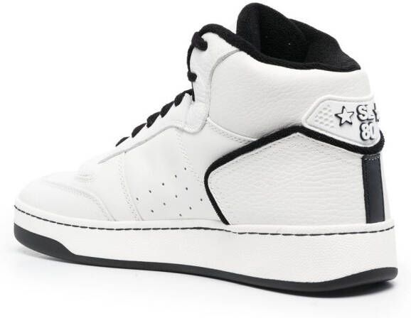 Saint Laurent SL 80 high-top sneakers Wit