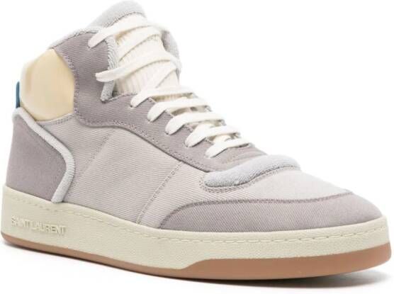 Saint Laurent SL 80 leren sneakers Grijs