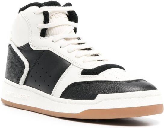 Saint Laurent Sneakers met colourblocking Zwart