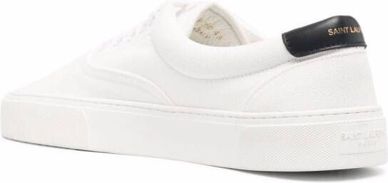 Saint Laurent Sneakers met logo Wit