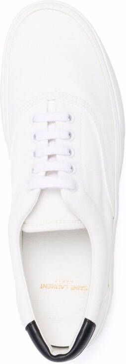 Saint Laurent Sneakers met logo Wit