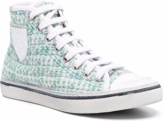 Saint Laurent Sneakers met logopatch Groen