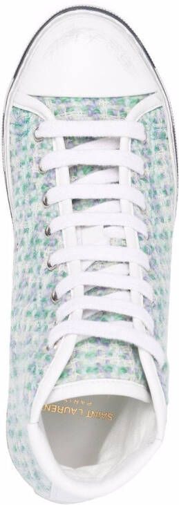 Saint Laurent Sneakers met logopatch Groen