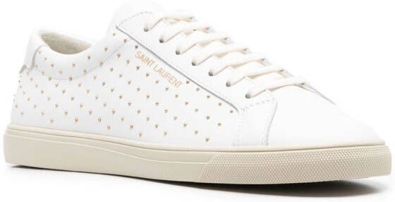 Saint Laurent Sneakers met studs Wit