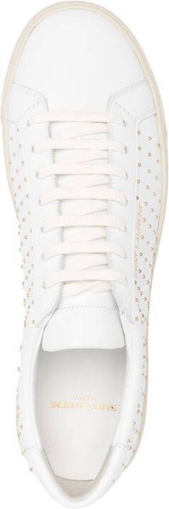 Saint Laurent Sneakers met studs Wit