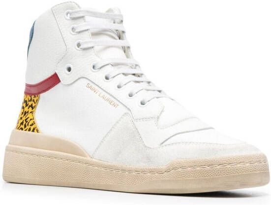 Saint Laurent Sneakers met vlakken Wit