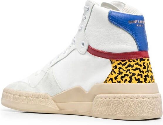 Saint Laurent Sneakers met logo Wit