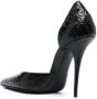 Saint Laurent Stiletto pumps met krokodillenleer-effect Zwart - Thumbnail 3