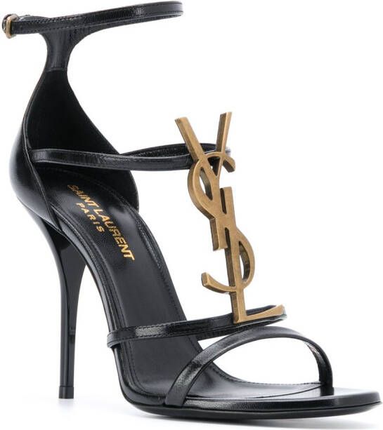 Saint Laurent Stiletto sandalen Zwart