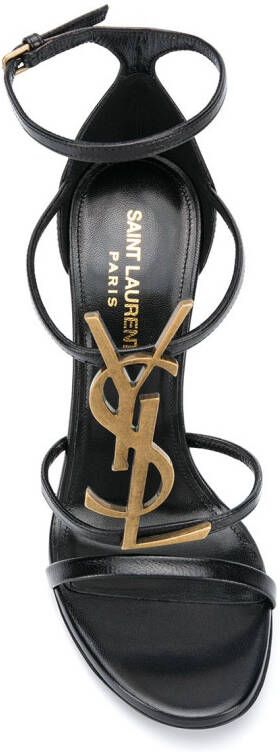 Saint Laurent Stiletto sandalen Zwart