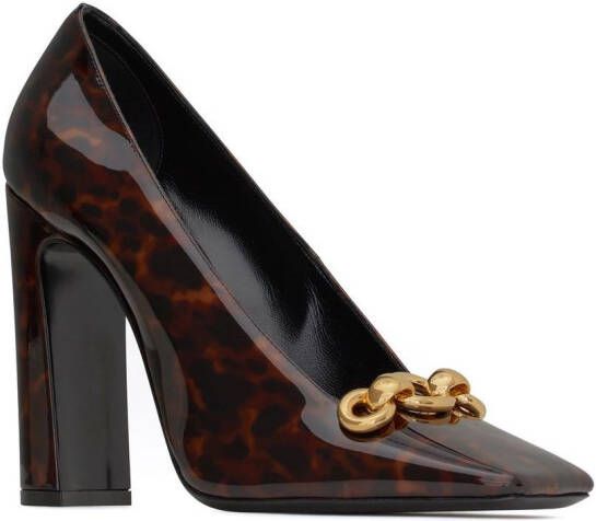 Saint Laurent Swing pumps met schildpadschild design Rood