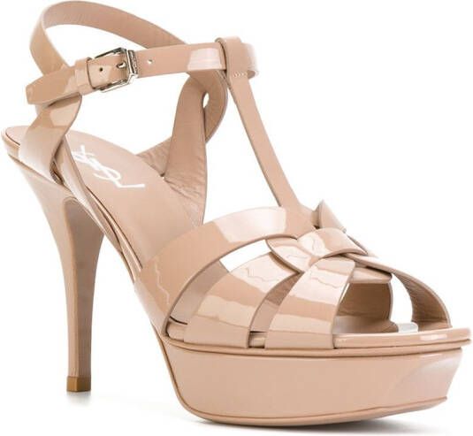 Saint Laurent Tribute 75 sandalen Beige