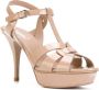 Saint Laurent Tribute 75 sandalen Beige - Thumbnail 2