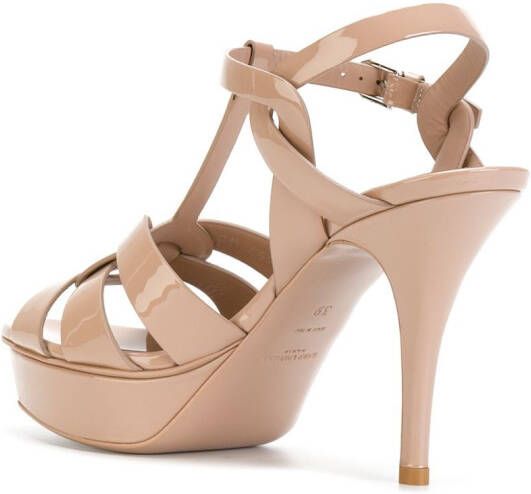 Saint Laurent Tribute 75 sandalen Beige