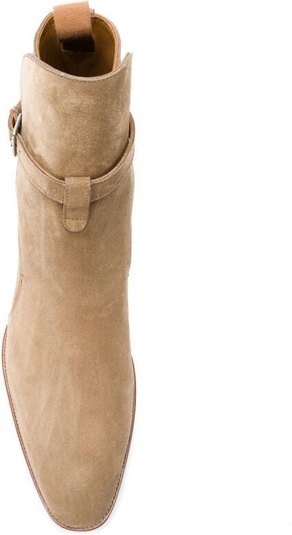 Saint Laurent Wyatt 30 Jodhpur boots Beige