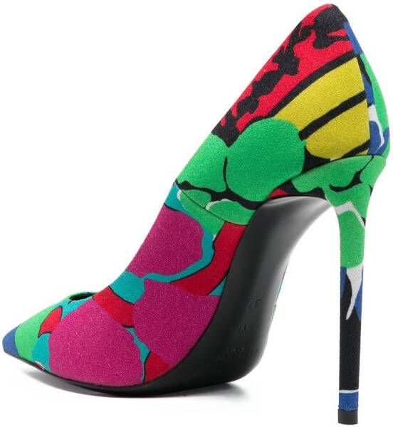 Saint Laurent Zoe pumps met bloemenprint Groen