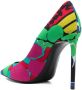 Saint Laurent Zoe pumps met bloemenprint Groen - Thumbnail 3