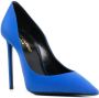 Saint Laurent Zoe pumps met puntige neus Blauw - Thumbnail 2