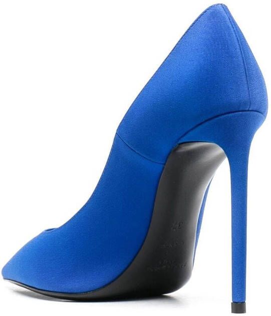 Saint Laurent Zoe pumps met puntige neus Blauw