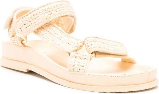 SANDRO Sandalen met klittenband Beige