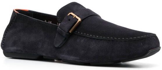 Santoni Loafers met gesp Blauw