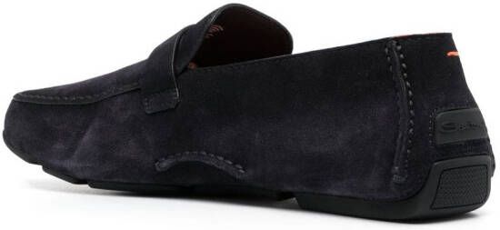 Santoni Loafers met gesp Blauw