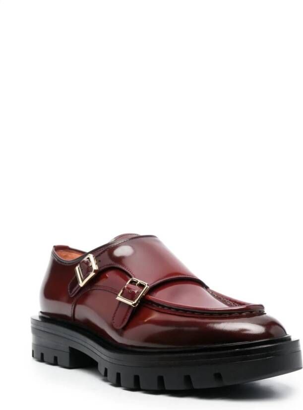 Santoni Chunky loafers Rood