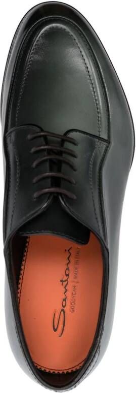 Santoni Derby schoenen met ronde neus Groen