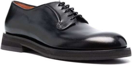 Santoni Derby veterschoenen Zwart