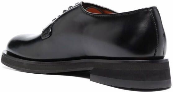 Santoni Derby veterschoenen Zwart